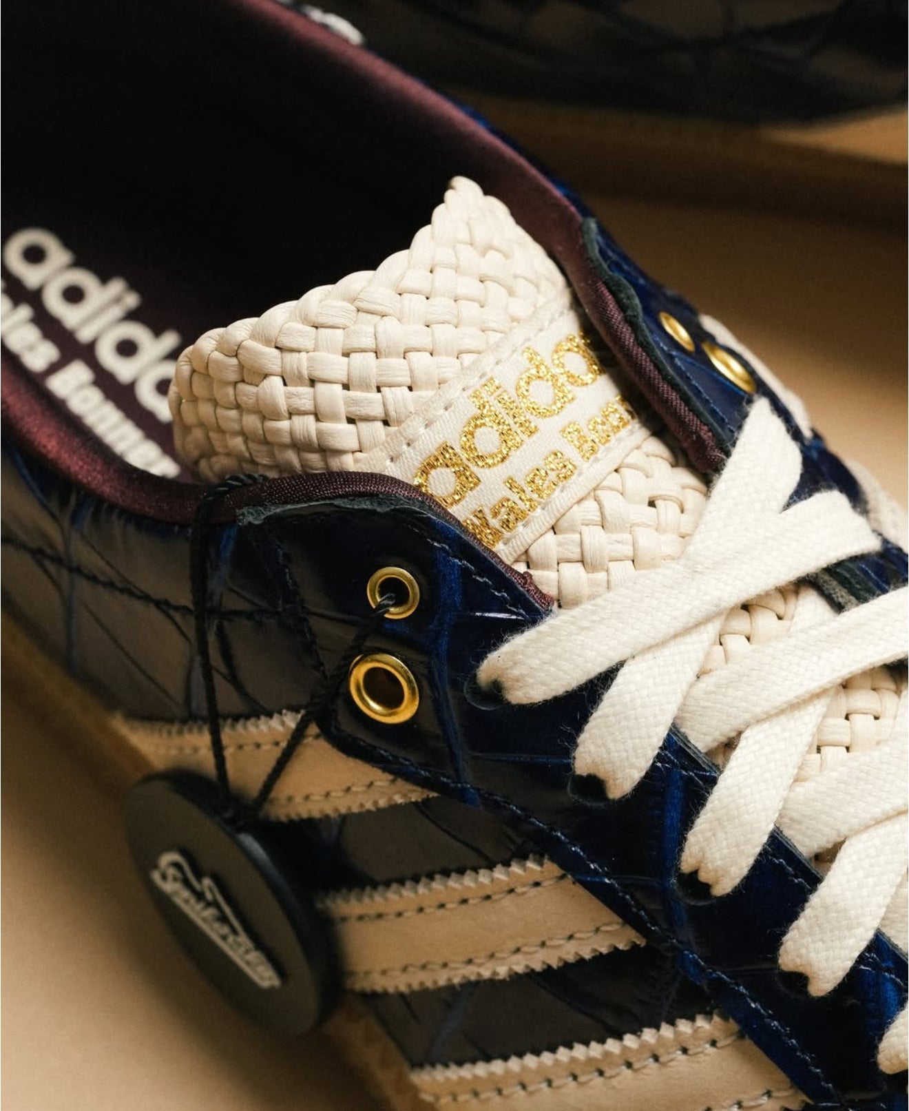 Samba Wales Bonner Navy Croc