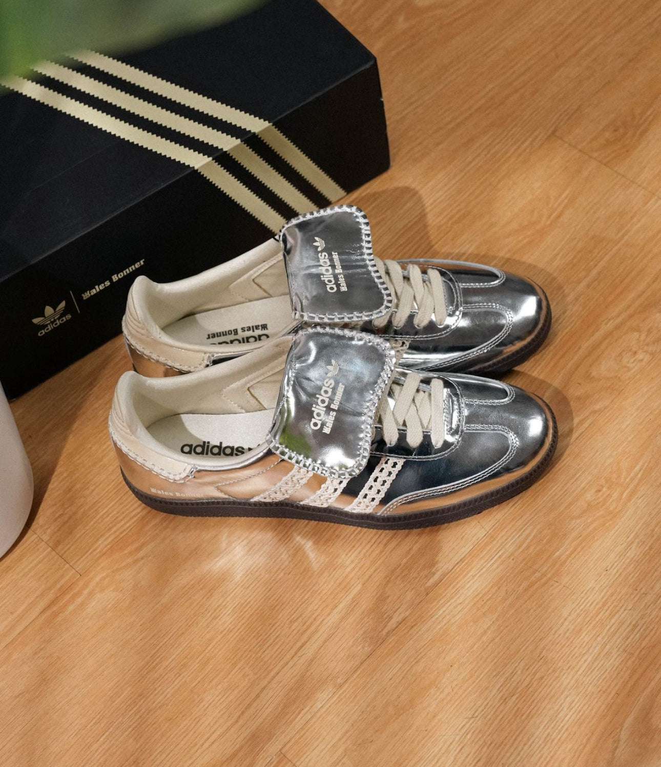 Wales Bonner x Samba Pony “ Silver Metallic “