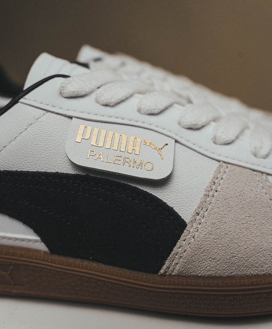 WMNs Puma Palermo White Vapor Grey Gum
