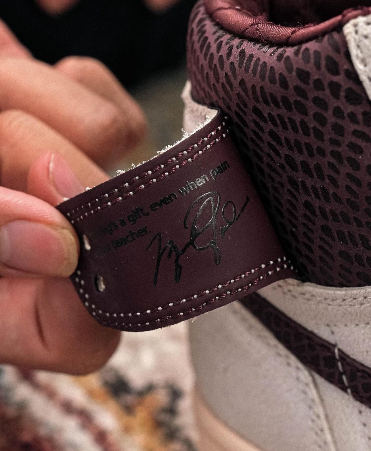 A Ma Maniere x Air Jordan 1 “Sail and Burgundy”