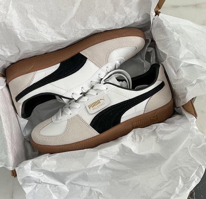 WMNs Puma Palermo White Vapor Grey Gum