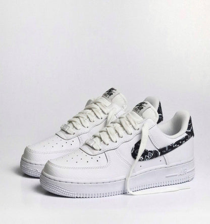WMNs Airforce 1 Low Paisley White Black
